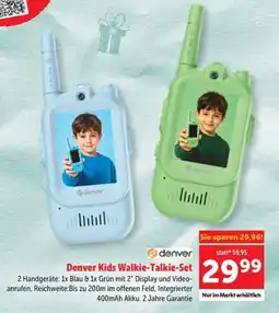 Interspar Denver Kids Walkie-Talkie-Set Angebot