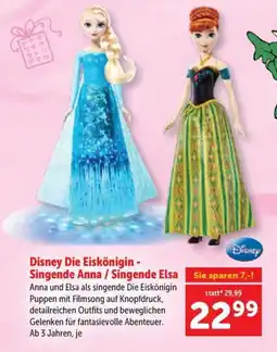 Interspar Disney Die Eiskönigin - Singende Anna / Singende Elsa Angebot