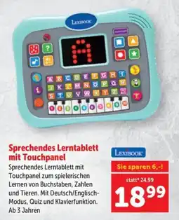 Interspar Sprechendes Lerntablett mit Touchpanel Angebot