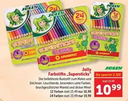 Interspar Jolly Farbstifte „Supersticks“ Angebot