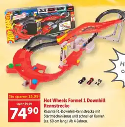Interspar Hot Wheels Formel 1 Downhill Rennstrecke Angebot