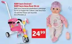 Interspar BABY born Dreirad / BABY born Anna Rosé Angebot