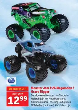 Interspar Monster Jam Megalodon / Grave Digger Angebot