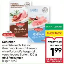Maximarkt Schinken Berger Angebot