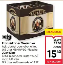 Maximarkt Franziskaner Weissbier Angebot