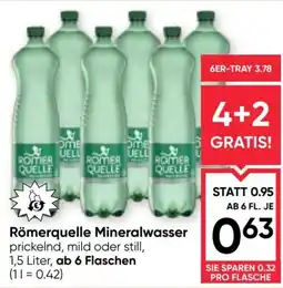 Maximarkt Römerquelle Mineralwasser Angebot