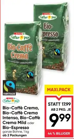 Maximarkt Natur pur Bio-Caffè Crema Angebot