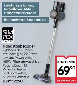 Maximarkt SimPex Basic Handstaubsauger Angebot