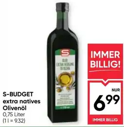 Maximarkt S-Budget extra natives Olivenöl Angebot