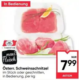 Maximarkt maxi Fleisch Österr. Schweinsschnitzel Angebot