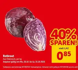 Interspar Rotkraut Angebot