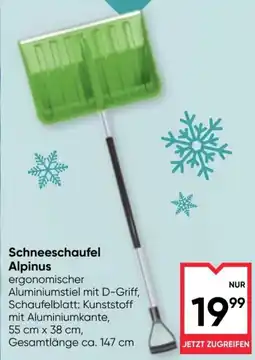 Maximarkt Schneeschaufel Alpinus Angebot
