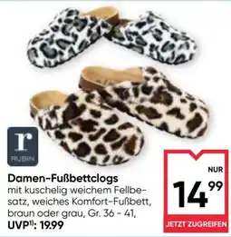 Maximarkt Rubin Damen-Fußbettclogs Angebot