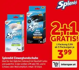 Interspar Splendid Einweghandschuhe Angebot