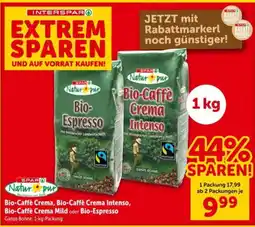 Interspar SPAR Natur pur Bio-Caffè Crema Angebot