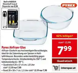 Interspar Pyrex AirFryer Glas Angebot