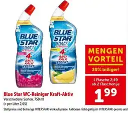 Interspar Blue Star WC-Reiniger Kraft-Aktiv Angebot