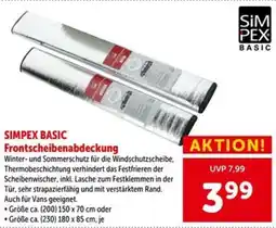 Interspar Simpex Basic Frontscheibenabdeckung Angebot