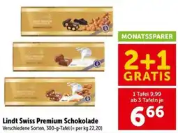 Interspar Lindt Swiss Premium Schokolade Angebot