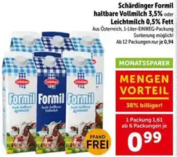 Interspar Schärdinger Formil Vollmilch Angebot