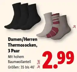 Lidl Damen/Herren Thermosocken Angebot