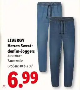 Lidl LIVERGY Herren Sweat-denim-Joggers Angebot