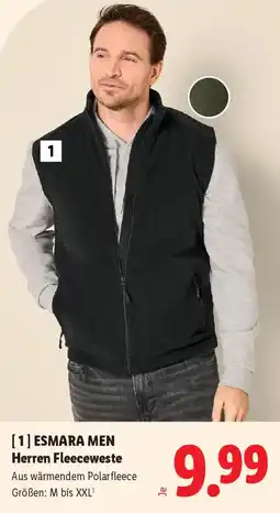 Lidl ESMARA MEN Herren Fleeceweste Angebot