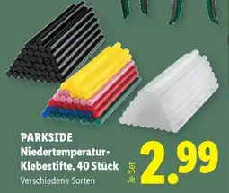 Lidl Parkside Niedertemperatur-Klebestifte Angebot
