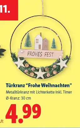 Lidl Türkranz "Frohe Weihnachten" Angebot