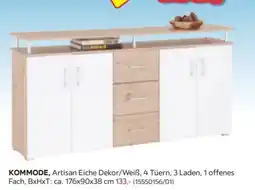 Möbelix KOMMODE, Artisan Eiche Dekor/Weiß Angebot