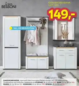 Möbelix Garderobenserie Luca Bessoni Angebot