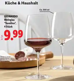 Lidl LEONARDO Weinglas "Tavolino" Angebot