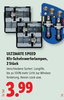 Lidl Ultimate Speed Kfz-Scheinwerferlampen Angebot