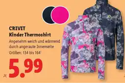 Lidl CRIVIT Kinder Thermoshirt Angebot