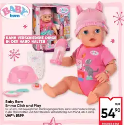 Maximarkt Baby Born Emma Click and Play Angebot