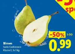 Lidl Birnen Sorte Conference Angebot