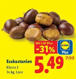 Lidl Esskastanien Klasse I Angebot