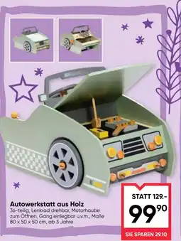 Maximarkt Autowerkstatt aus Holz Angebot