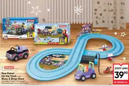Maximarkt Carrera 1. First Paw Patrol On the Track oder Bluey & Bingo Race Angebot