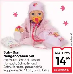 Maximarkt Baby Born Neugeborenen Set Angebot
