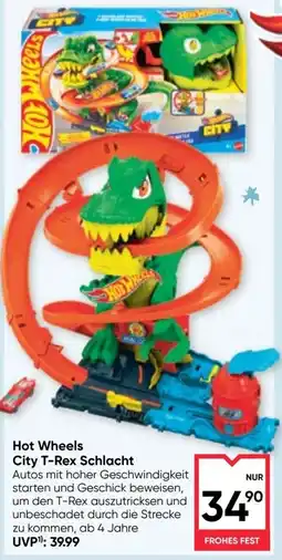 Maximarkt Hot Wheels City T-Rex Schlacht Angebot