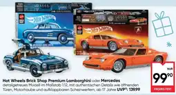 Maximarkt Hot Wheels Brick Shop Premium Lamborghini oder Mercedes Angebot