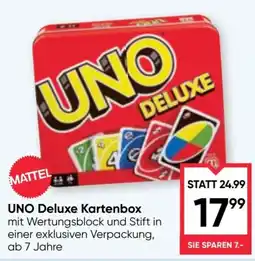 Maximarkt UNO Deluxe Kartenbox Angebot