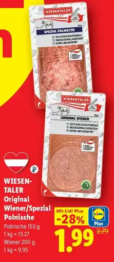 Lidl Wiesentaler Original Wiener/Spezial Polnische Angebot