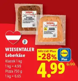 Lidl Wiesentaler Leberkäse Angebot