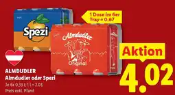 Lidl Almdudler oder Spezi Angebot