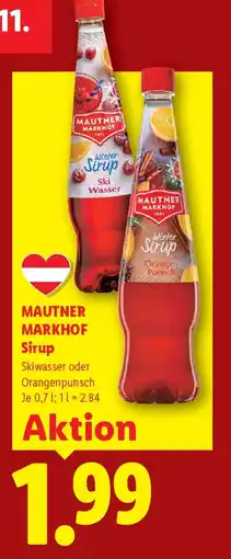 Lidl Mautner Markhof Sirup Angebot