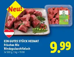 Lidl Frisches Bio Rindgulaschfleisch Angebot