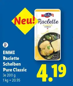Lidl EMMI Raclette Scheiben Pure Classic Angebot