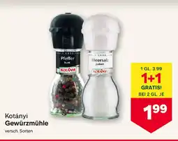 MPreis Kotányi Gewürzmühle Angebot